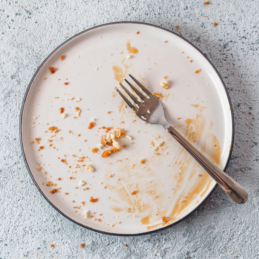 An image of an empty plate representing Bread Marketing's love of helping tech start-ups and saas scale ups with marketing and growth